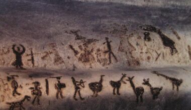 Prehistoric drawings in the Magura cave, Bulgaria