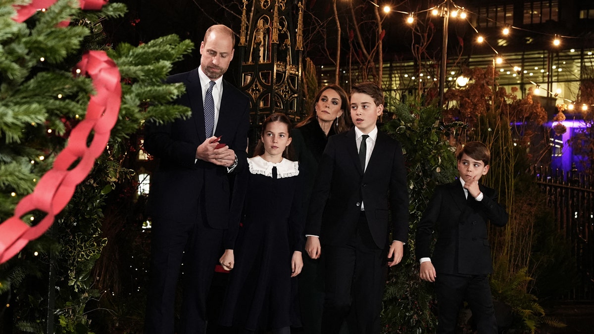 Prince William, Princess Kate and their kids at the Christmas carol service
