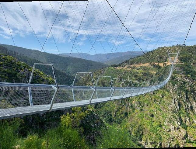 Biggest suspended pedestrian bridge in the world - Portugal