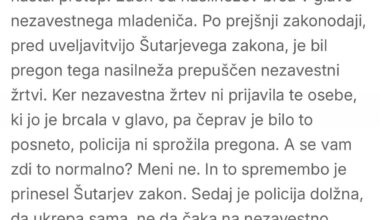 Golob o Šutarjevem zakonu: Vam bom povedal zgodbo.
