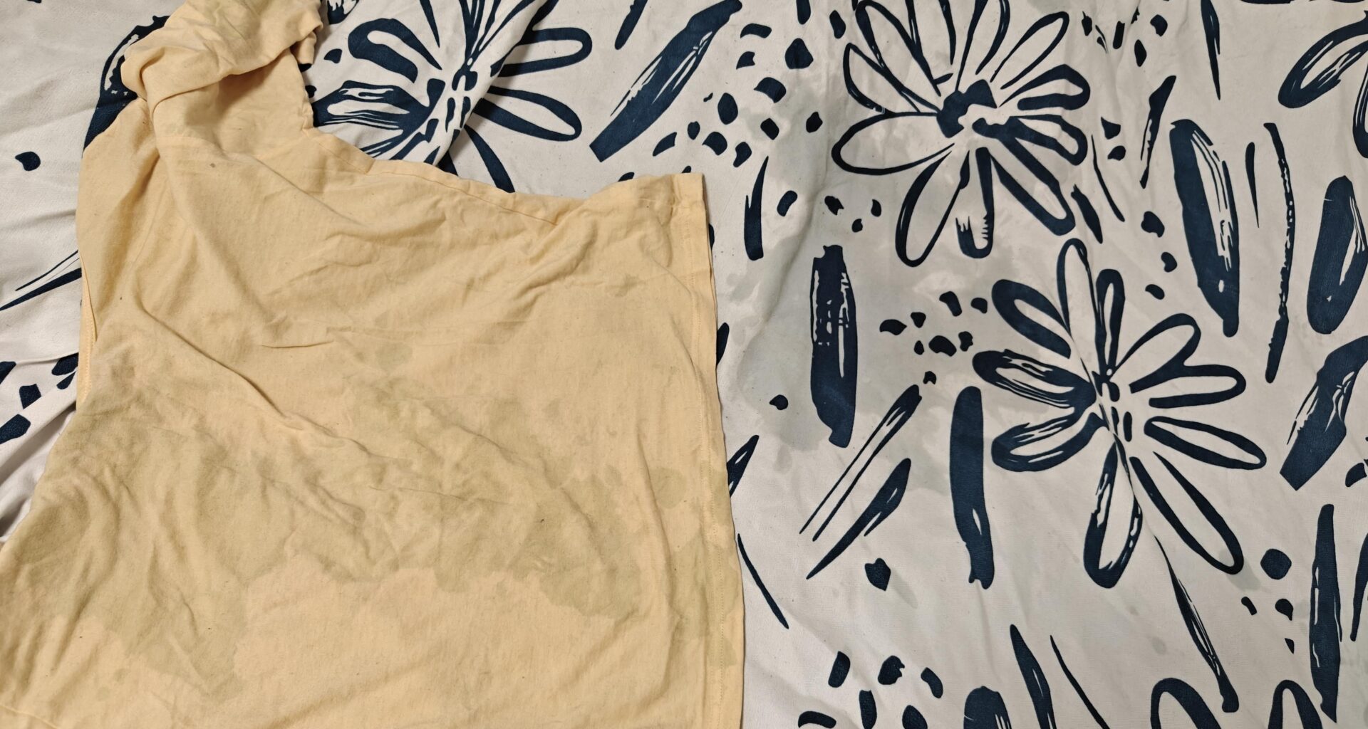 Clothes always have a laundry stain