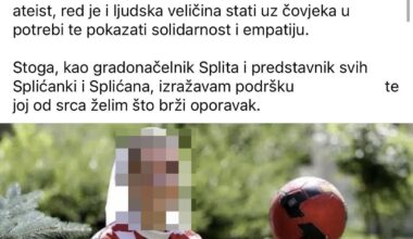 Splitski gradonačelnik Tomislav Šuta (HDZ) još nije izbrisao huškačku objavu u kojoj je javno objavio ime, prezime i sliku ranjive sestre u očito teškoj zdravstvenoj krizi. Dostojanstveno.