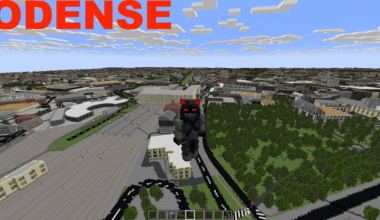 Danske byer genereret I Minecraft