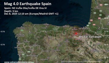 Magnitude 4.0 Earthquake Strikes Near Gasteiz / Vitoria, Araba / Álava, Basque Country, Spain