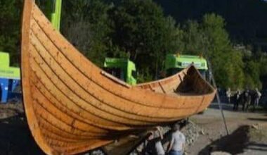 Viking ship building in Norway; Four Years work summarised.