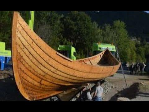 Viking ship building in Norway; Four Years work summarised.