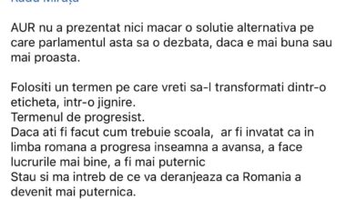 Intr-o Romanie cu valori pentru educatie, AUR nu si-ar mai gasi locul