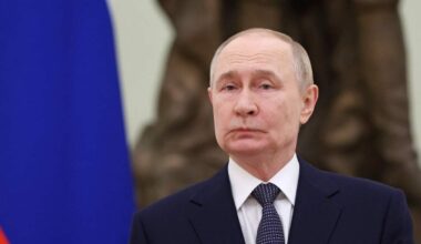 Russia's president Vladimir Putin. Library image.