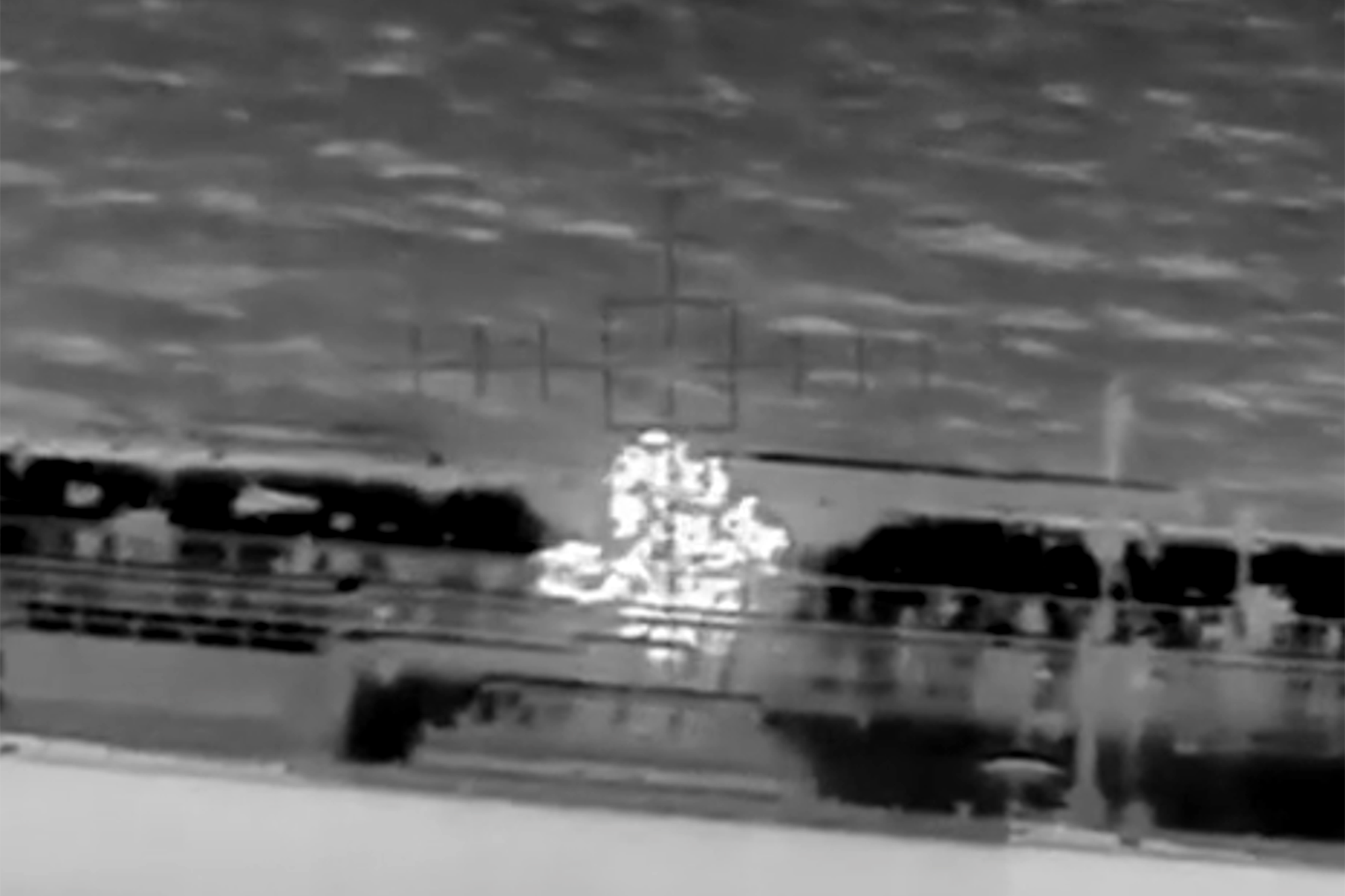 Ukraine shared footage purportedly showing drone strikes on a tanker off Libya