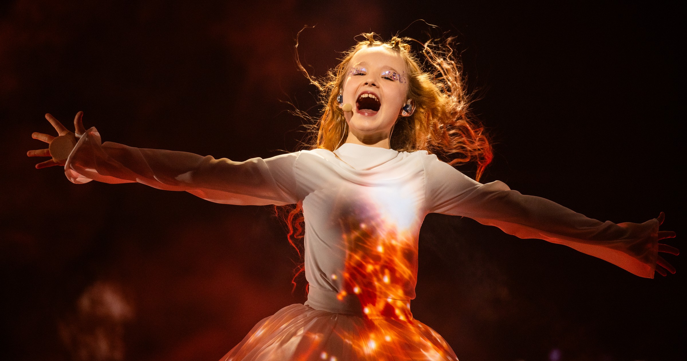 Marianna Kłos podczas występu w finale Eurowizji Junior 2025