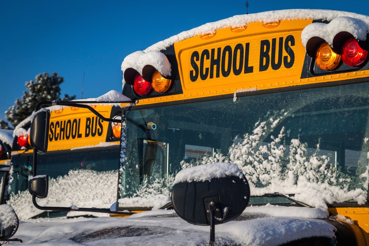 All area school buses cancelled due to icy roads