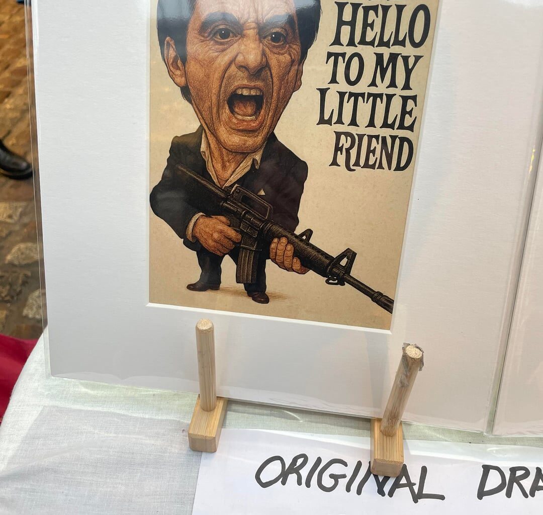 AI garbage being sold as “original drawings” at Greenwich Market