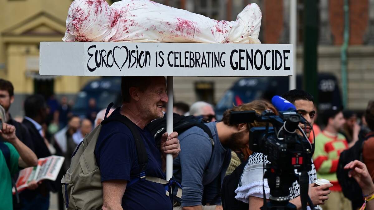 Sowohl vor dem Wettbewerb 2024 in Malmö (siehe Bild) als auch in Basel 2025 kam es zu Protesten gegen die Teilnahme Israels.