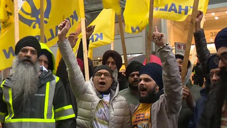 Sikh diaspora protests in Canada against Rajnath Singh’s remarks on Pakistan