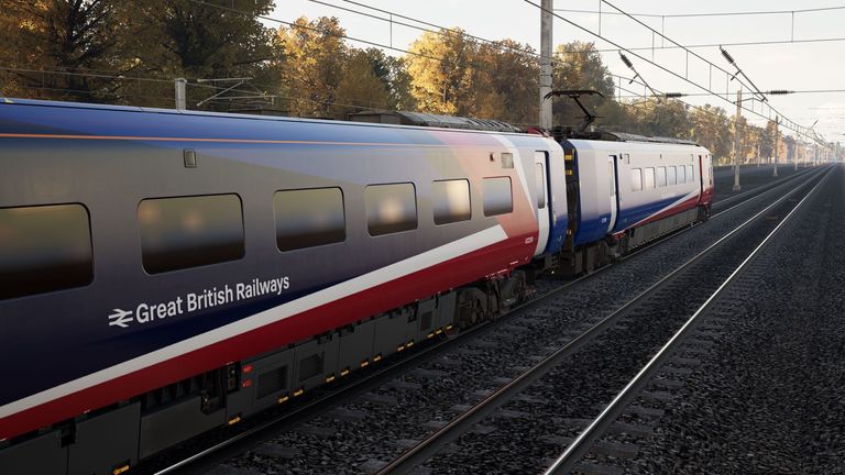 People in the capital will be able to see a mock-up of a train in the new livery in a Train Sim World 6 game.
Pic: Dovetail Games.