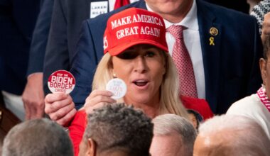 Marjorie Taylor Greene, wearing a MAGA cap last year, was among those who criticised the partial release