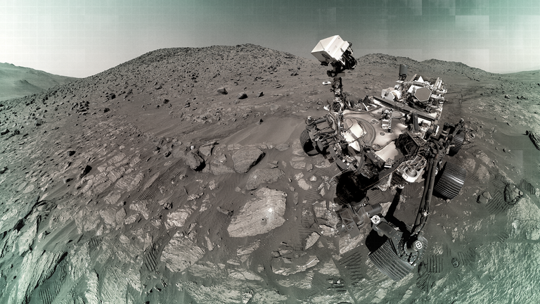 NASA's Perserverence Mars rover takes a selfie. Pic: Reuters 