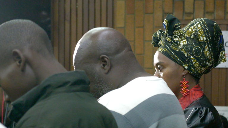 Among the five suspects is Patricia Mantuala, 39, suspected of recruiting the men