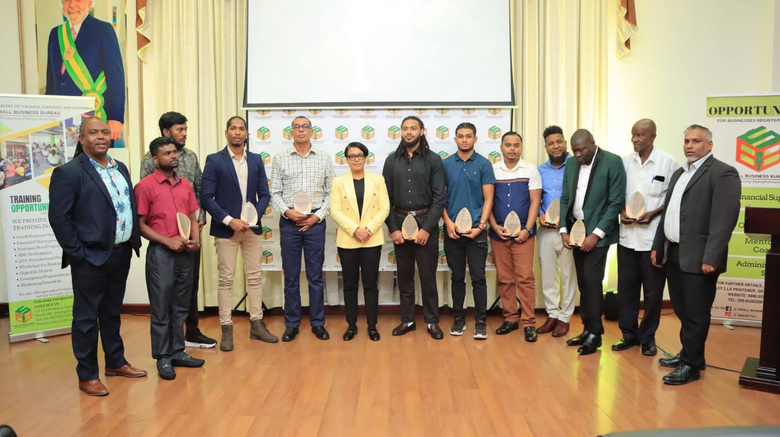 Sixteen honoured at Small Business Awards Ceremony