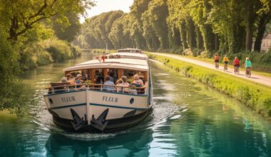 Cycling along the somme river, a unique luxury adventure aboard the fleur barge.