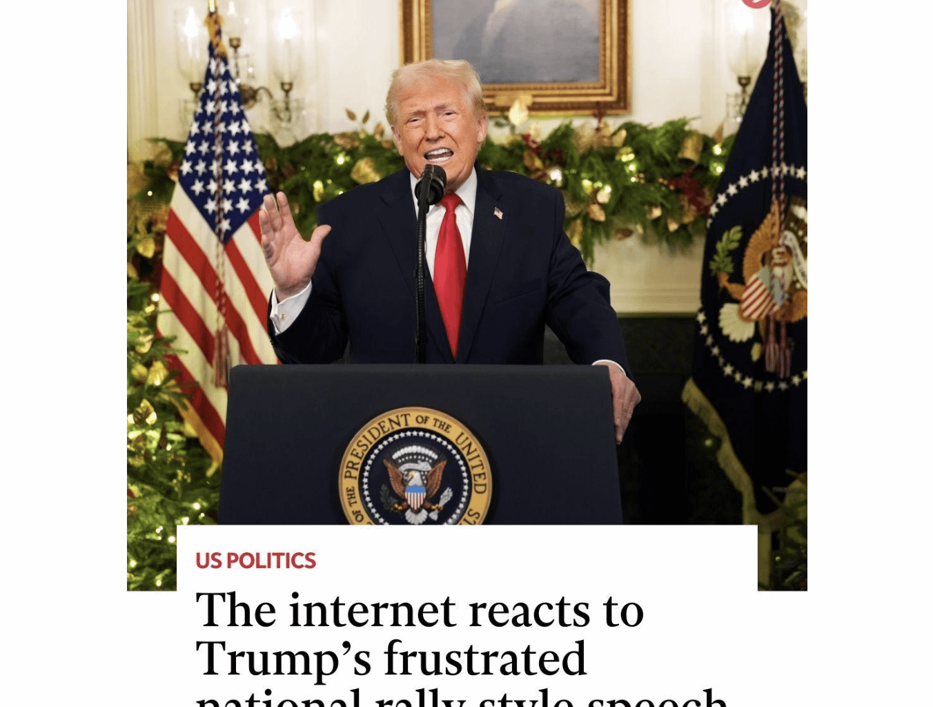 Boomer seen yelling at camera by millions for 2 minutes, then changed channel