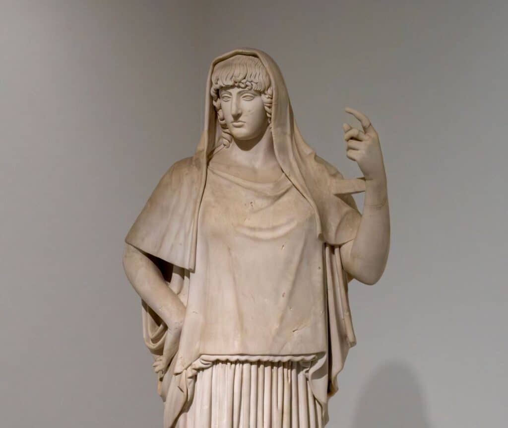 Statue of the Greek goddess, Hestia
