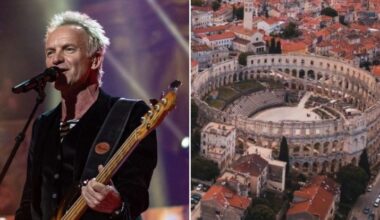 Sting to play at Pula Arena