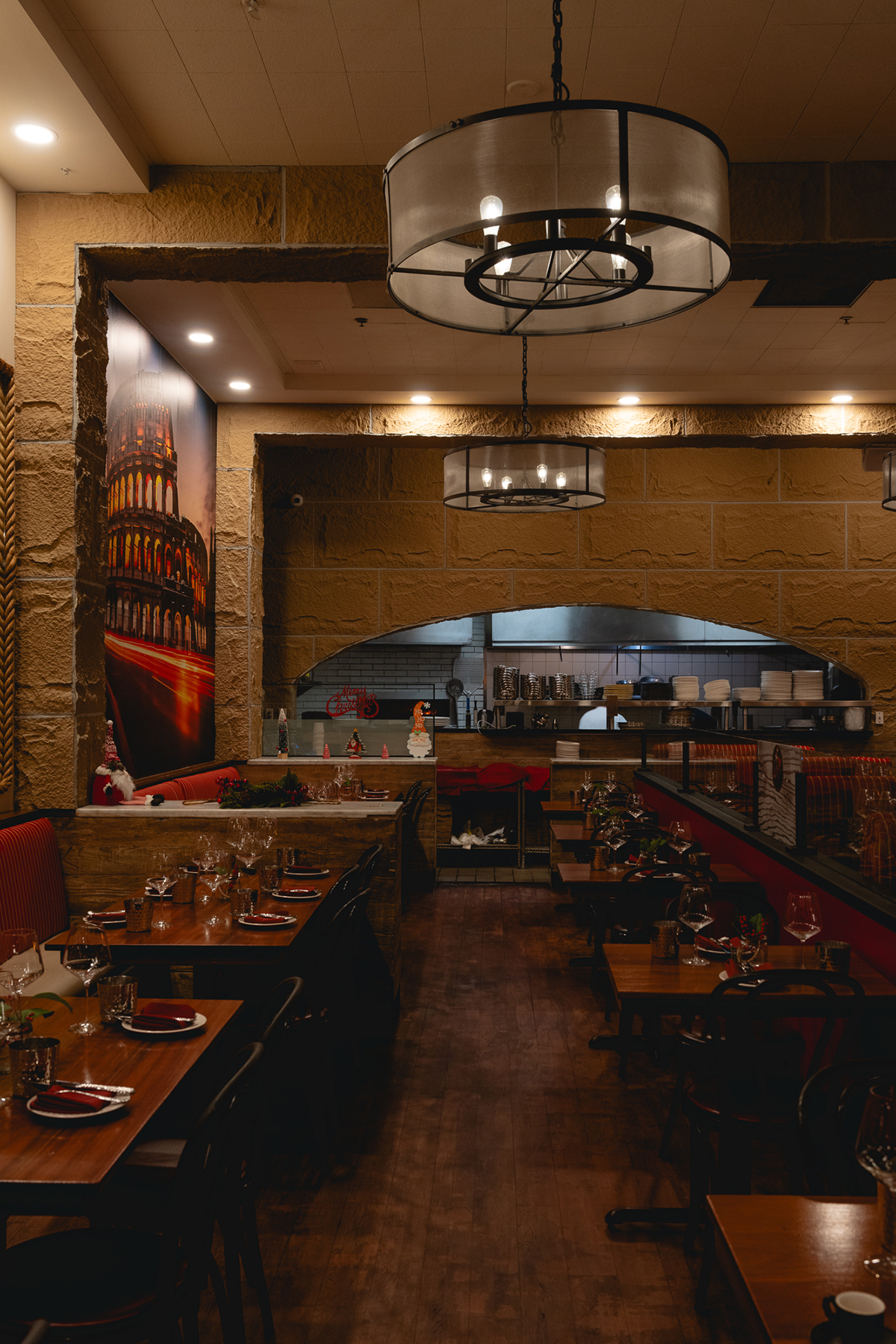 The interior of Colosseo Cucina Italiana restaurant, which opens Dec....