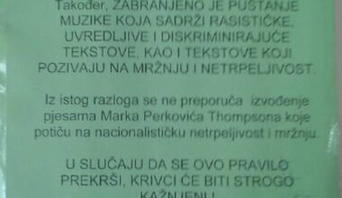 U školi zabranili slušanje Thompsona i narodnjaka 27.12.2007.