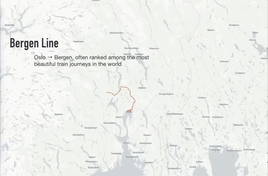[OC] Iconic European Rail Routes