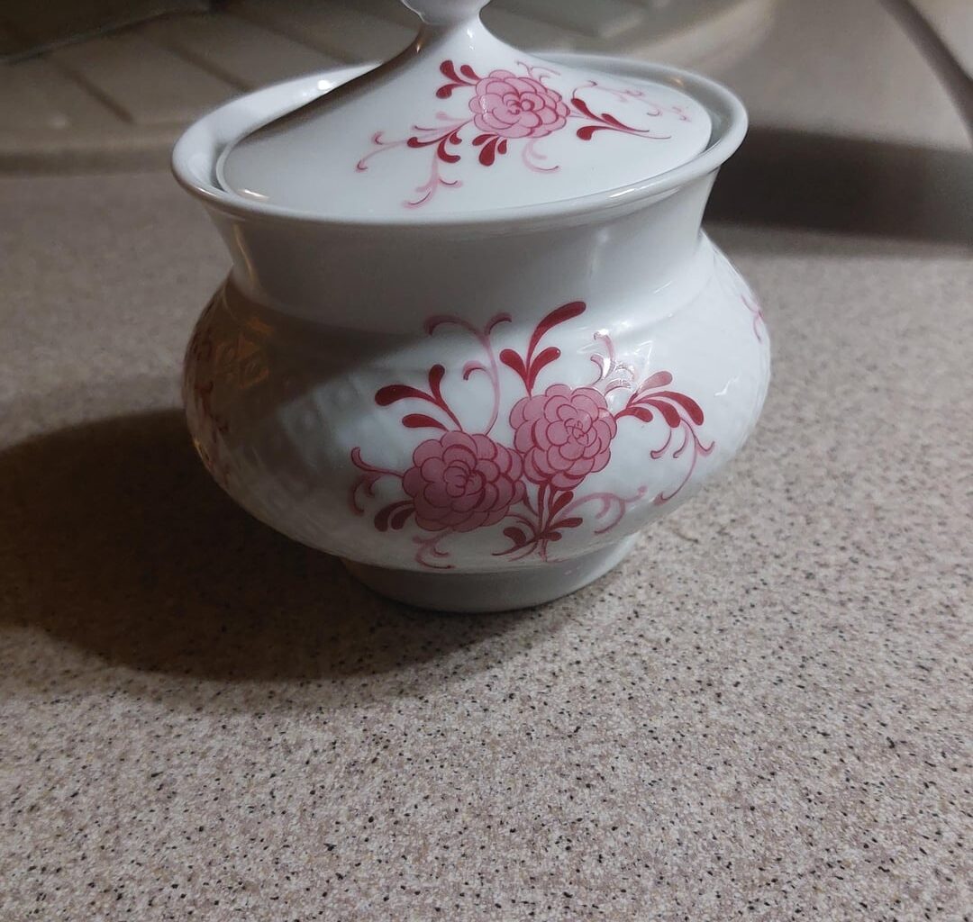 Got this beautiful sugar bowl and it seem it's from germany. Can anyone tell me more about it's orgin?