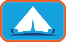 Simple illustration of a tent