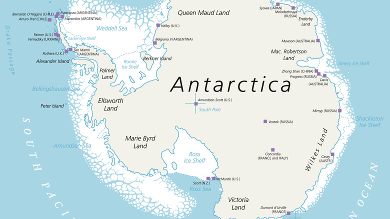 a map of Antarctica
