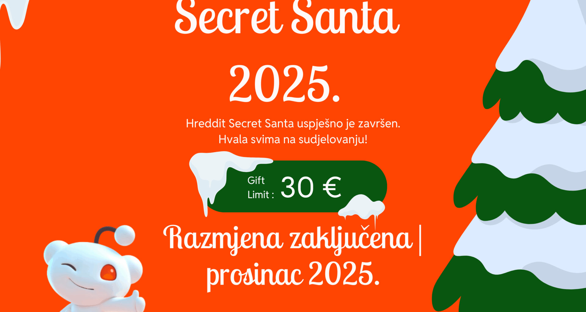 Hreddit Secret Santa - završna objava