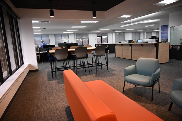 Honeywell's new office for its liquefied natural gas business is seen during a grand opening Friday, Dec. 19, 2025, in Upper Macungie Township. The office is located at the site that formerly housed Air Products' LNG process technology and equipment business. (Amy Shortell / The Morning Call)