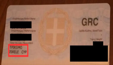 cover Cypriot’s Greek ID details presented in Turkish, Greece blames Europe