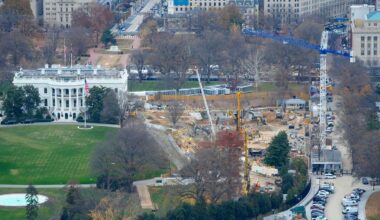 Nun gibt es eine Klage gegen den Bau von Trumps Ballsaal