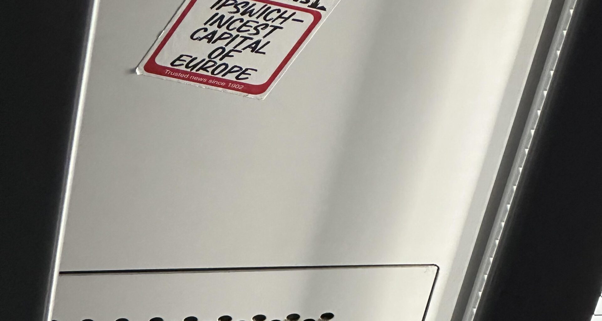 Just spotted on the train (London to Kent)