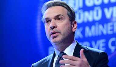 Energy and Natural Resources Minister Alparslan Bayraktar speaks during the IICEC Conference at Sabanci Center in Istanbul, Türkiye, December 26, 2025. (AA Photo)