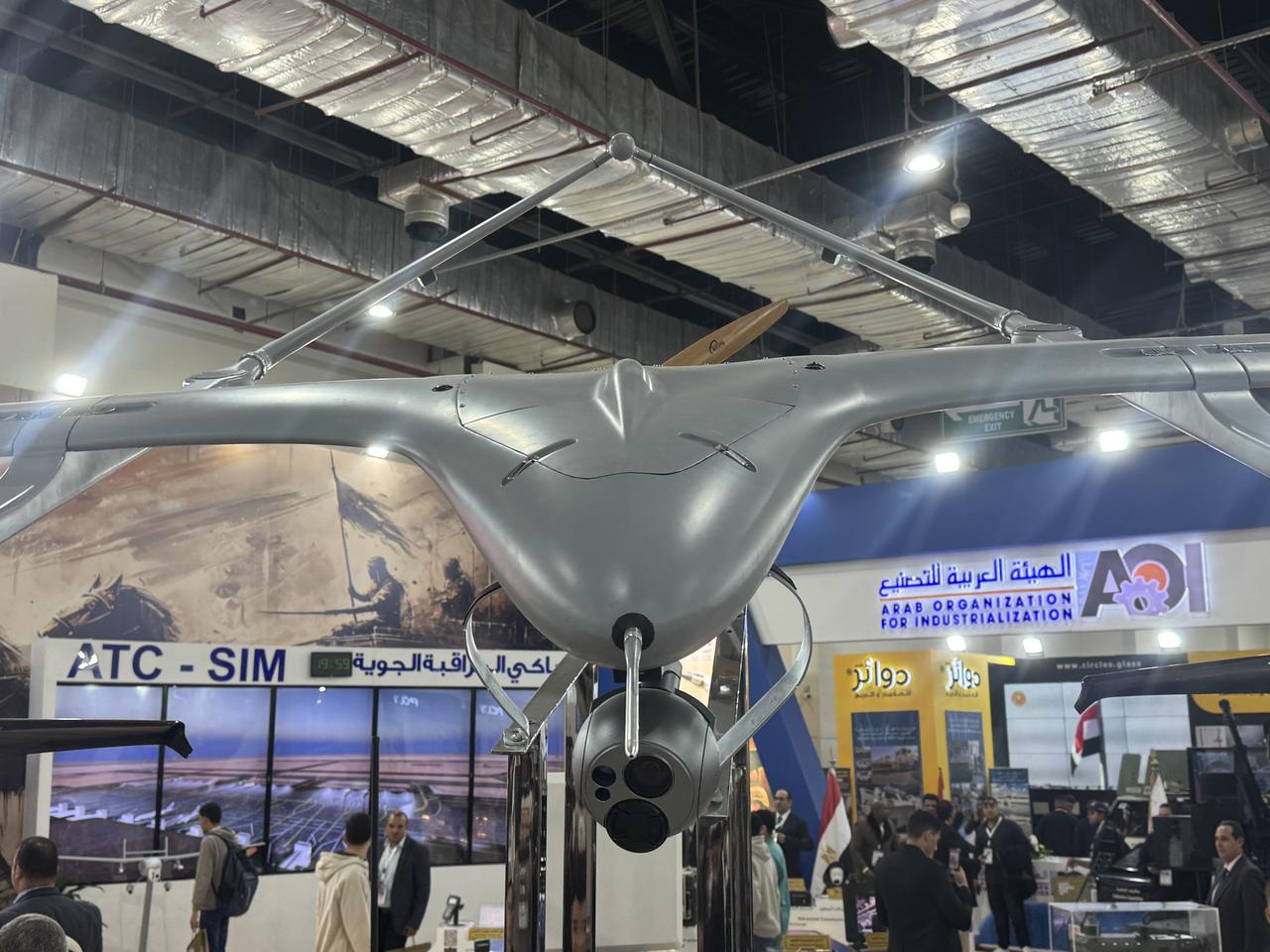 HAMZA-1, the unmanned platform developed through HAVELSAN’s local partnership in Egypt, were showcased for the first time at the EDEX 2025 Egypt Defence Expo in Egypt on Dec. 6, 2025. (AA Photo)
