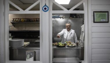 Turkish Chef Nuri Soysal, which is the recommended Rumelihisari Iskele restaurants in the first selection of the Michelin Guide Istanbul 2023, in Istanbul, Türkiye, Oct. 15, 2022. (AA Photo)