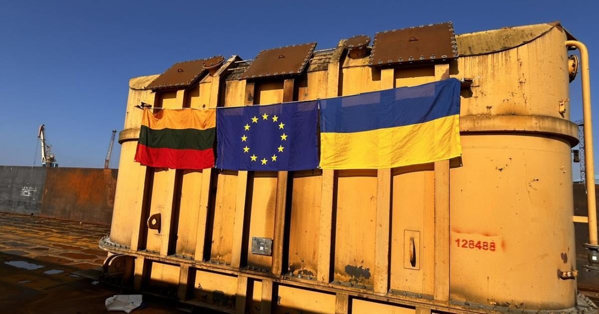 The European Commission has carried out one of its biggest logistical operations by relocating a full thermal power plant from Lithuania to Ukraine.