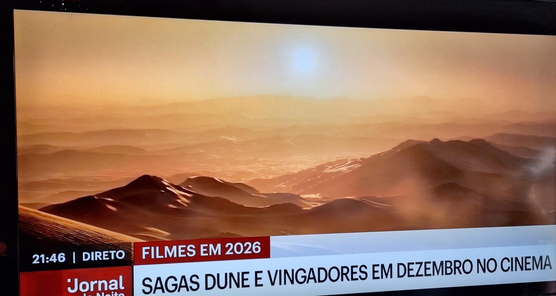 Alguém viu as notícias ontem na Sic? Mostraram um trailer AI do Dune