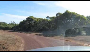 Entering the Safehouse Kangaroo Island 800 acres set aside for conservation by us.