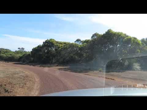 Entering the Safehouse Kangaroo Island 800 acres set aside for conservation by us.
