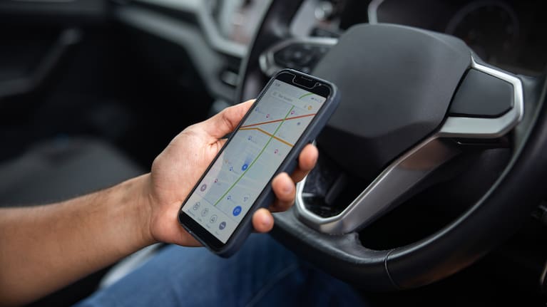 An Uber driver (file image).