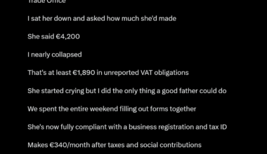 Hans is a proud father.