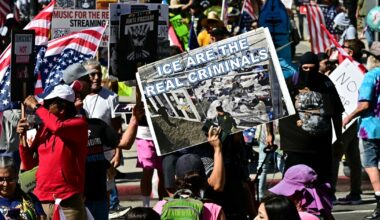 No Kings protesters demonstrate against Trump administration