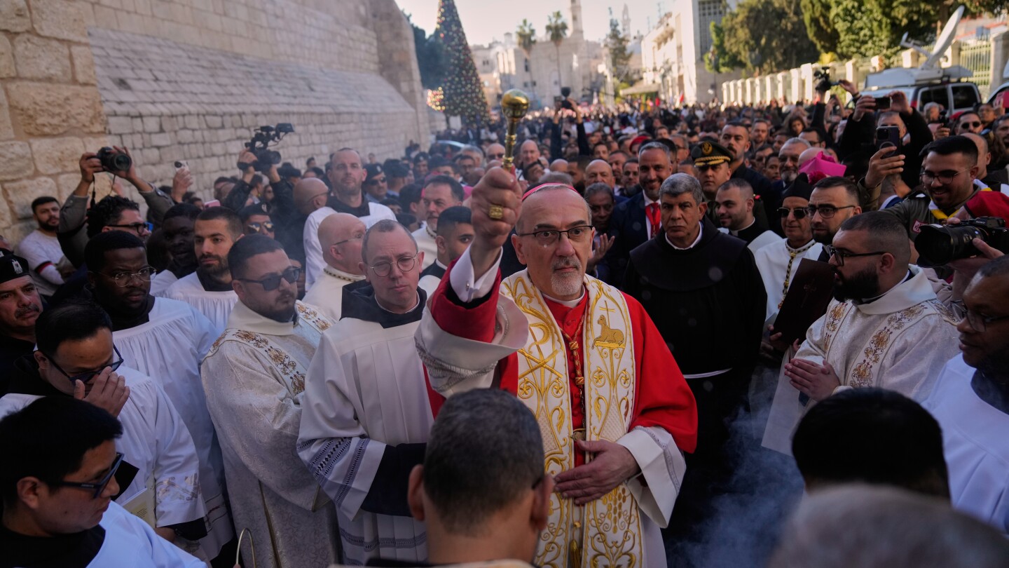 Christmas Eve attracts thousands to Bethlehem, Holy Land sites and Vatican