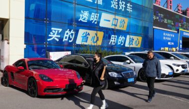 Luxury car sales in China weaken as its economy slows